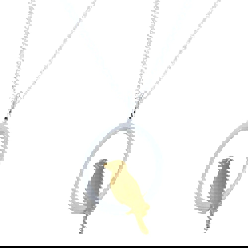 Sterling Silver Single Bird Necklace - Reeves & Reeves