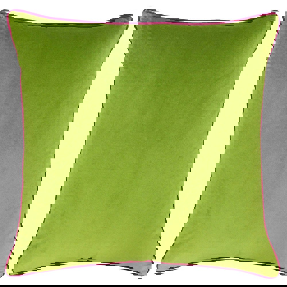 Riva Home Meridian Cushion Cover - Lime/Hot Pink