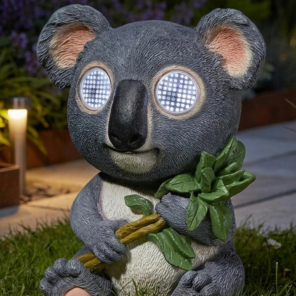 Garden Greatness Blinkin' Koala Solar Garden Ornament Light