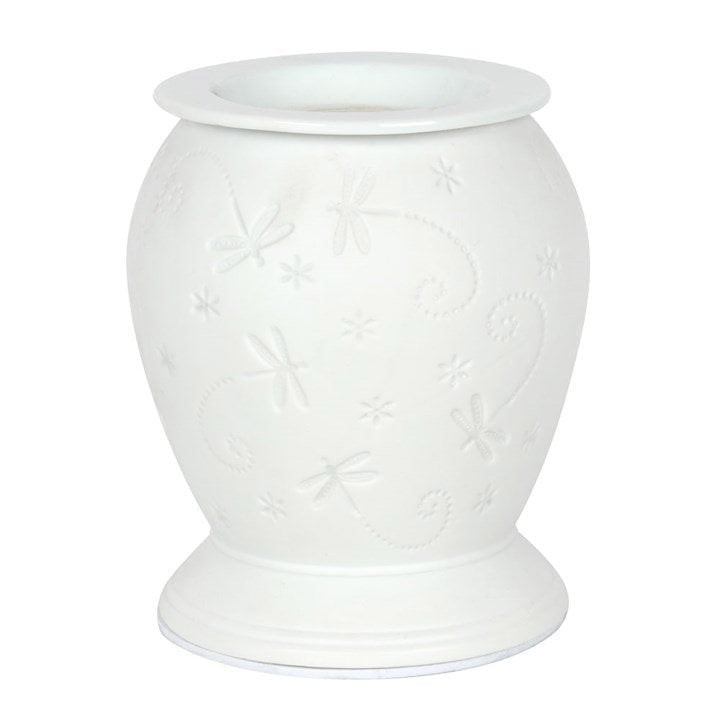 Serano Dragonfly White Ceramic Electric Burner and Wax Warmer