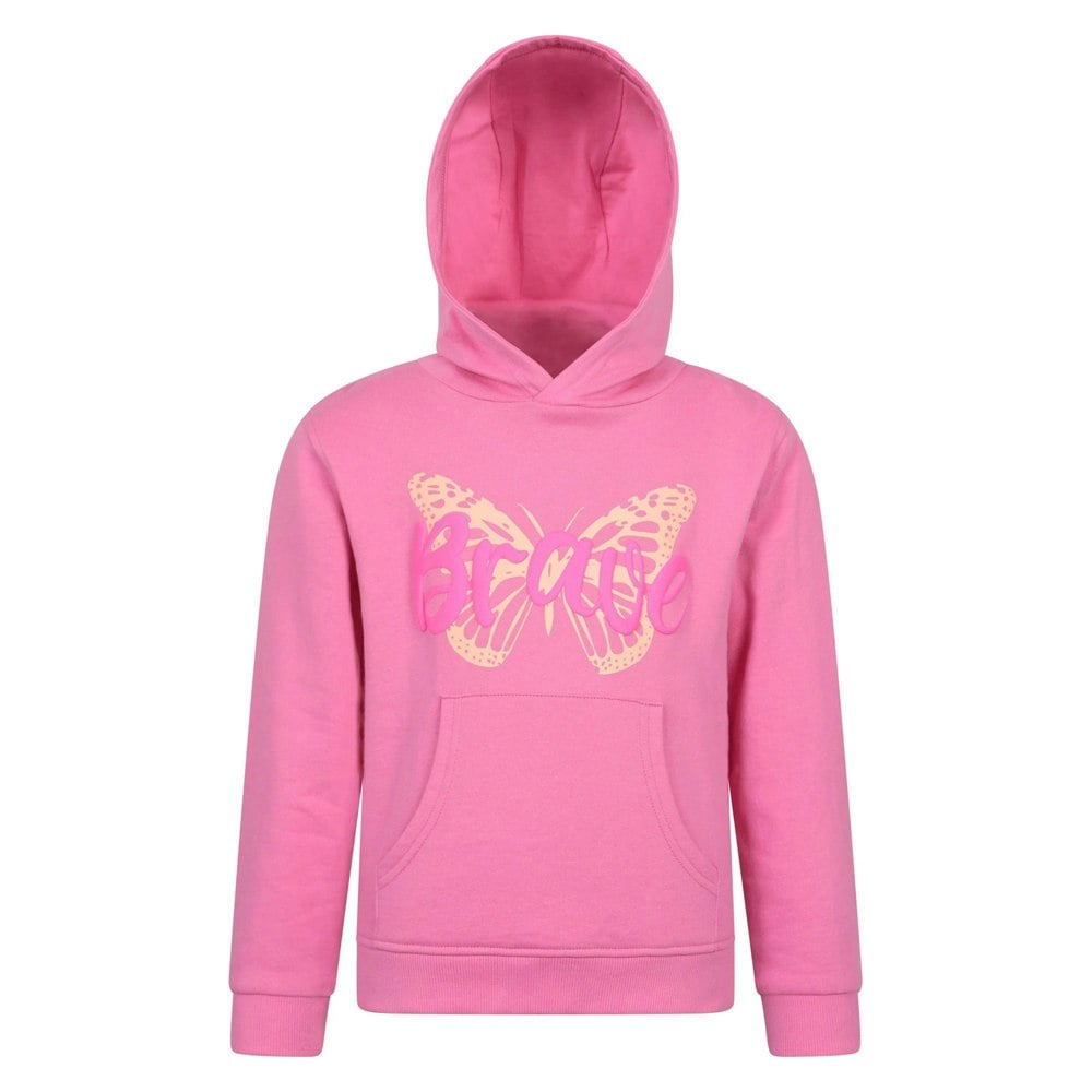Mountain Warehouse Kids Brave Butterfly Hoodie - Bright Pink