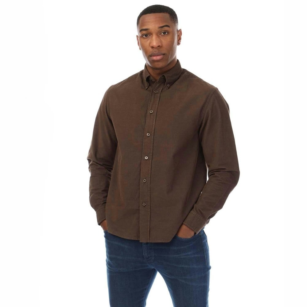Boss Mens S-Owen Casual Shirt - Brown
