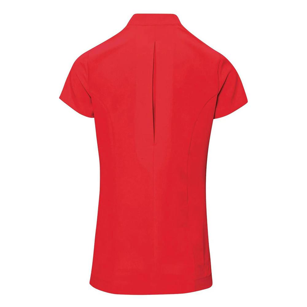 Premier Ladies/Womens *Blossom* Tunic / Health Beauty & Spa / Workwear (Pack of 2) - Strawberry Red