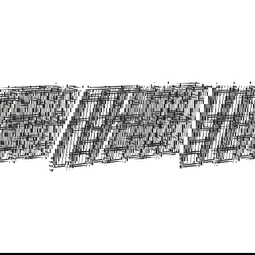 Berkfield Outdoor Dog Kennel Steel 12.9 m2