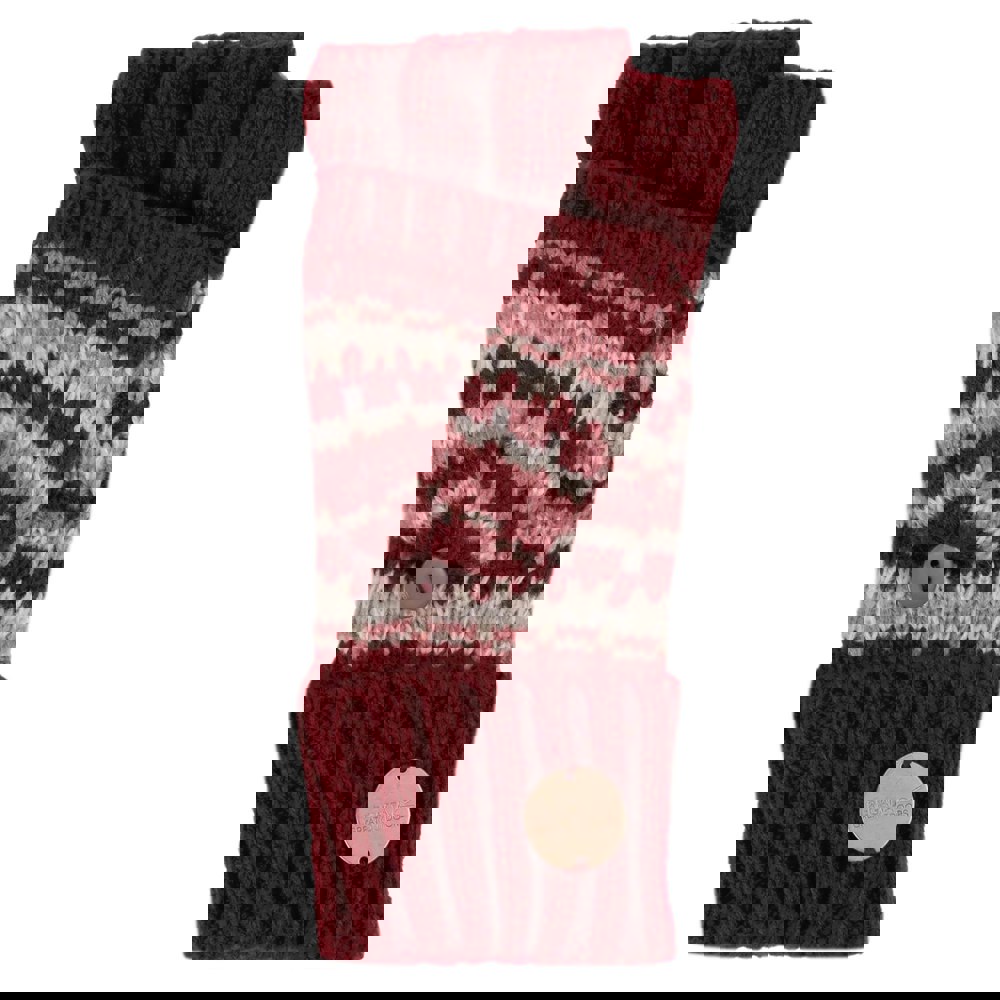 Regatta Childrens/Kids Baneberry Knitted Fingerless Gloves - Dark Pimento