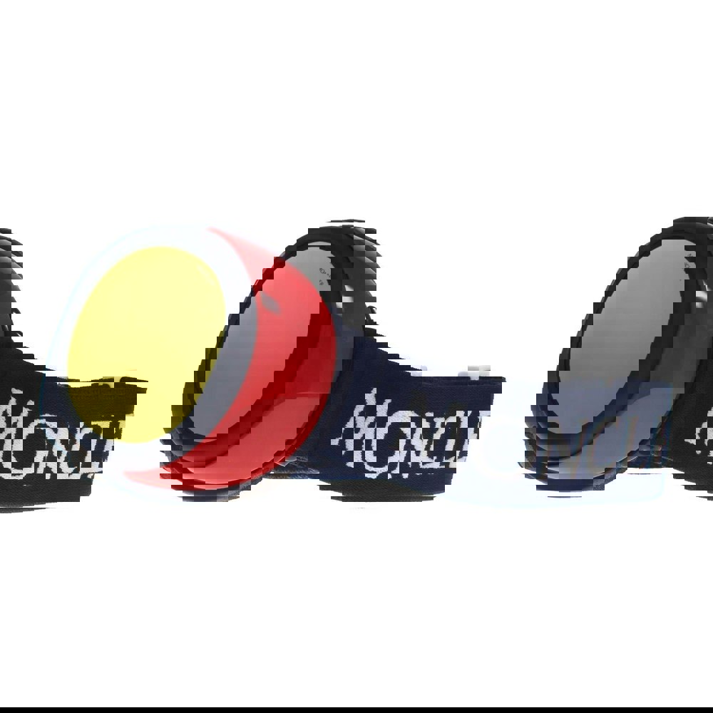 Moncler Ski Goggles ML0130 92C Blue and Red Orange Mirror