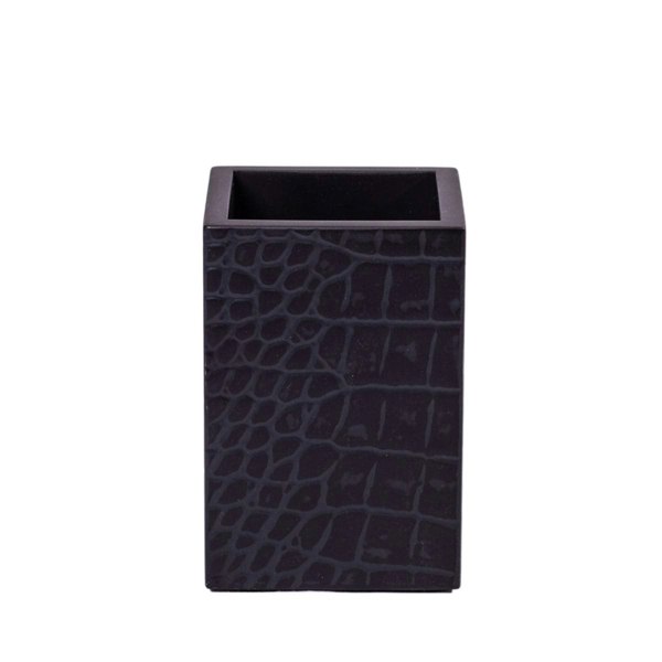 Chelsea Pen Holder - Luxury Croc Noir