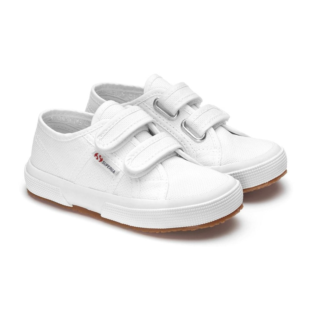 Superga Childrens 2750 Jstrap Trainers - White