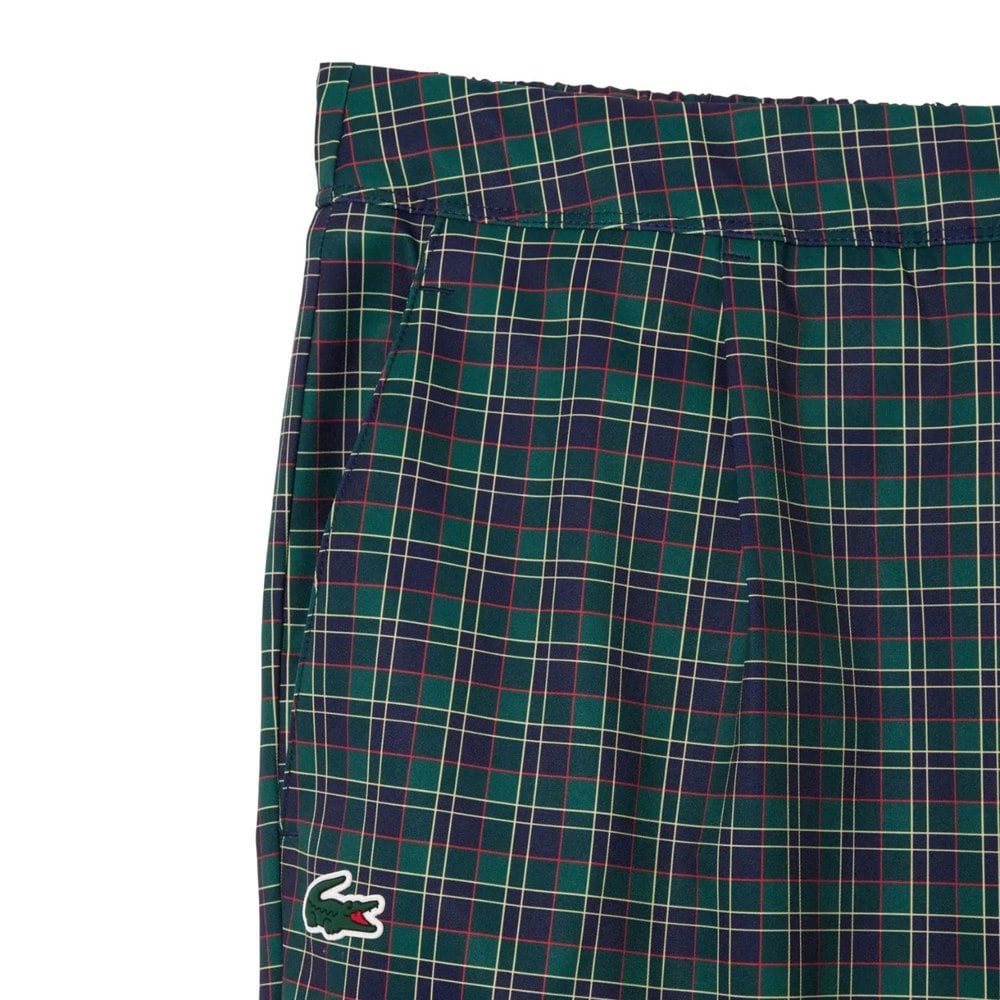 Lacoste Womens/Ladies Stretch Checked 7/8 Golf Jogging Bottoms - Blue