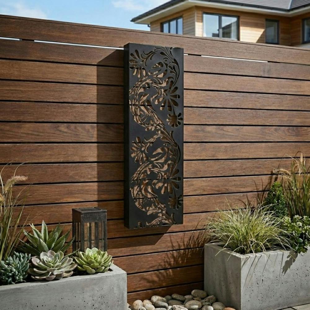 Garden Greatness Fauna Illumina Floral Solar Wall Art Panel