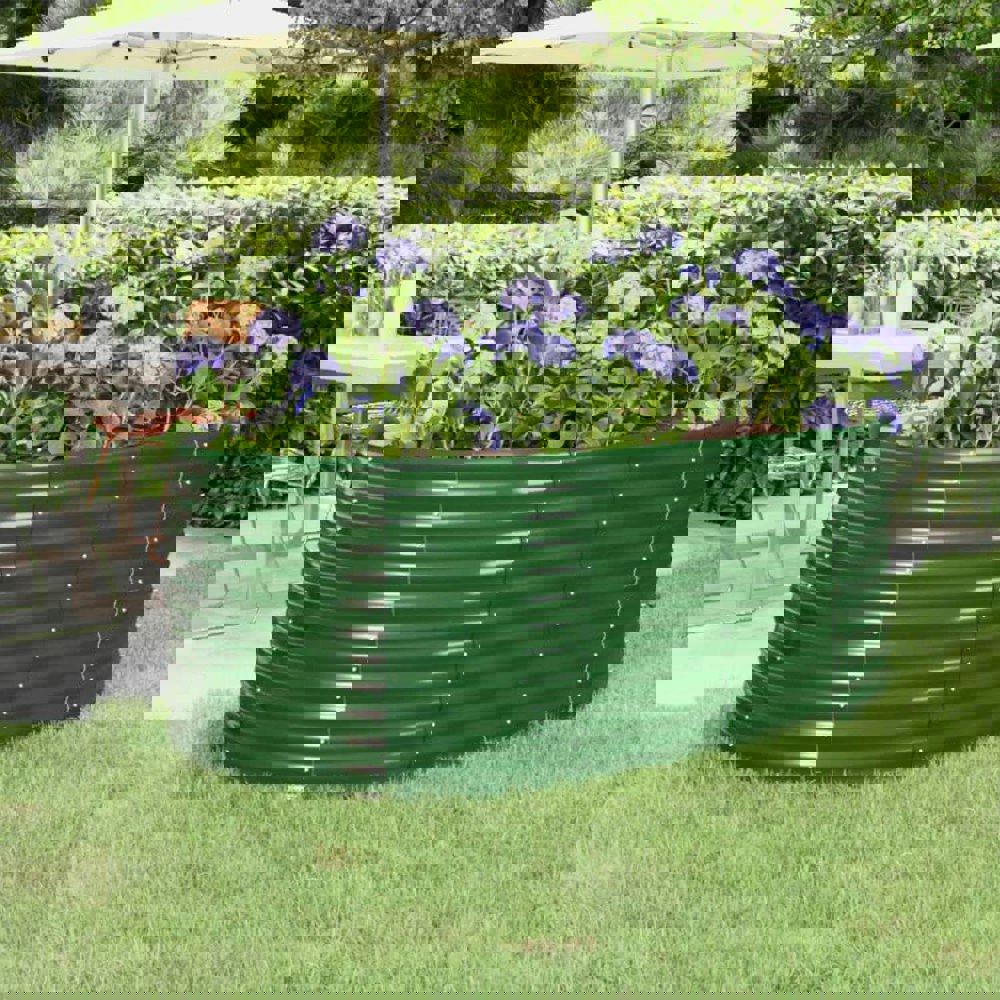 Berkfield Garden Raised Bed Powder-coated Steel 175x100x68 cm Green