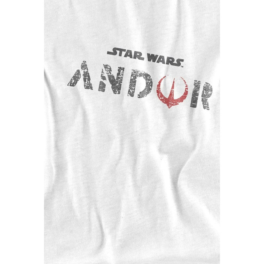Star Wars Mens Andor Logo T-Shirt - White