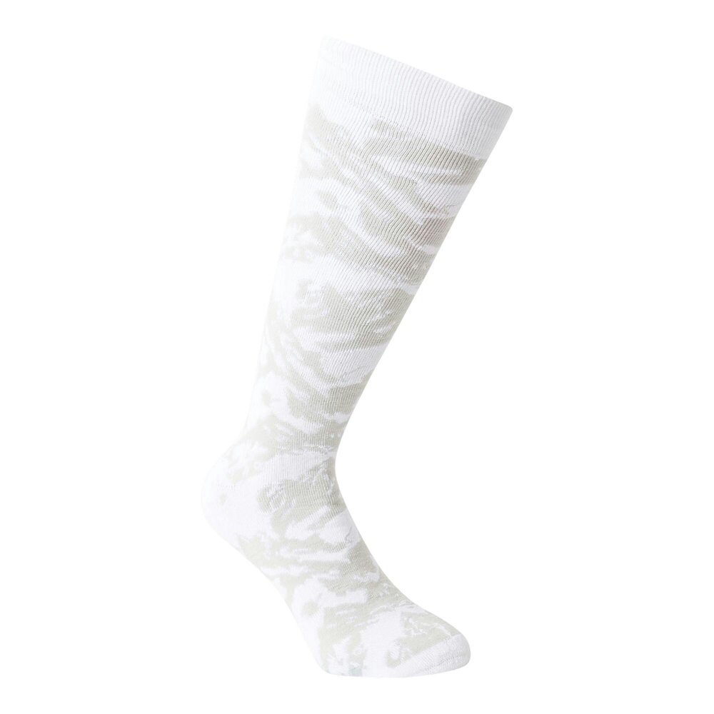 Dare 2B Womens/Ladies Animal Print Ski Socks - White - White - 75% Cotton/23% Polyester/2% Elastane