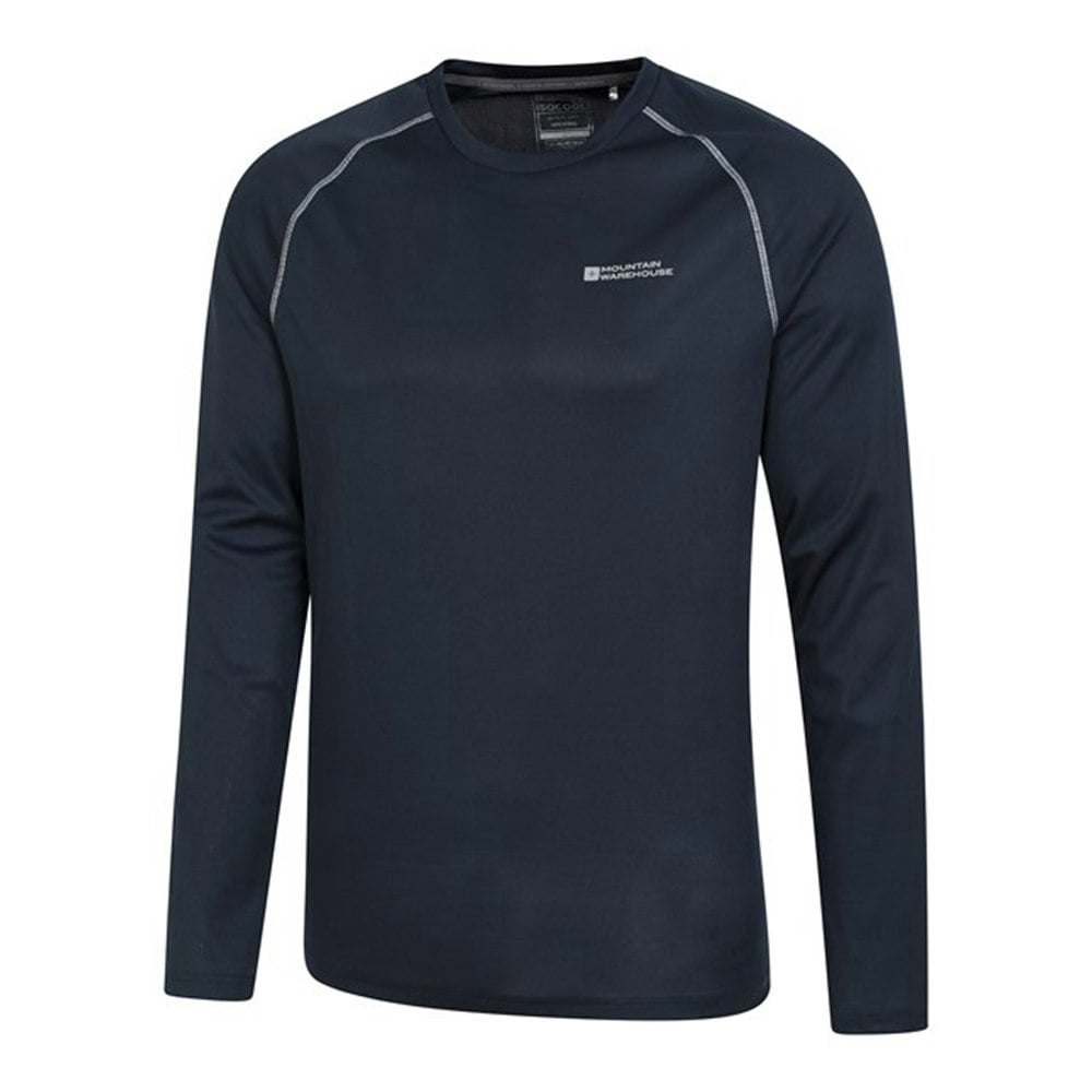 Mountain Warehouse Mens Endurance Long-Sleeved T-Shirt - Navy