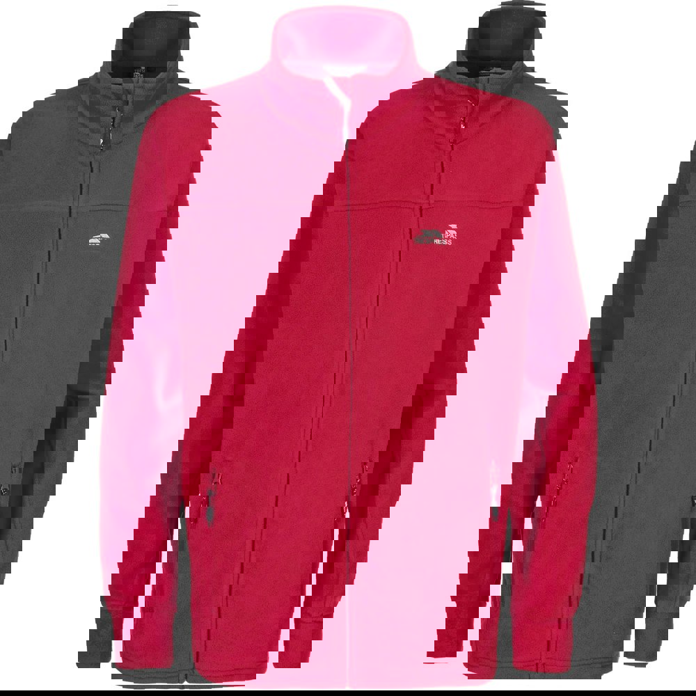 Trespass Men's Bernal Full Zip Fleece Jacket - Red