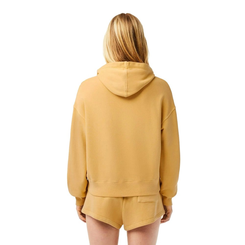 Lacoste Womens/Ladies Natural Dyed Oversized Hoodie - Orange