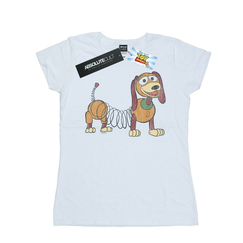 Disney Womens/Ladies Toy Story 4 Slinky Pose Cotton T-Shirt - White