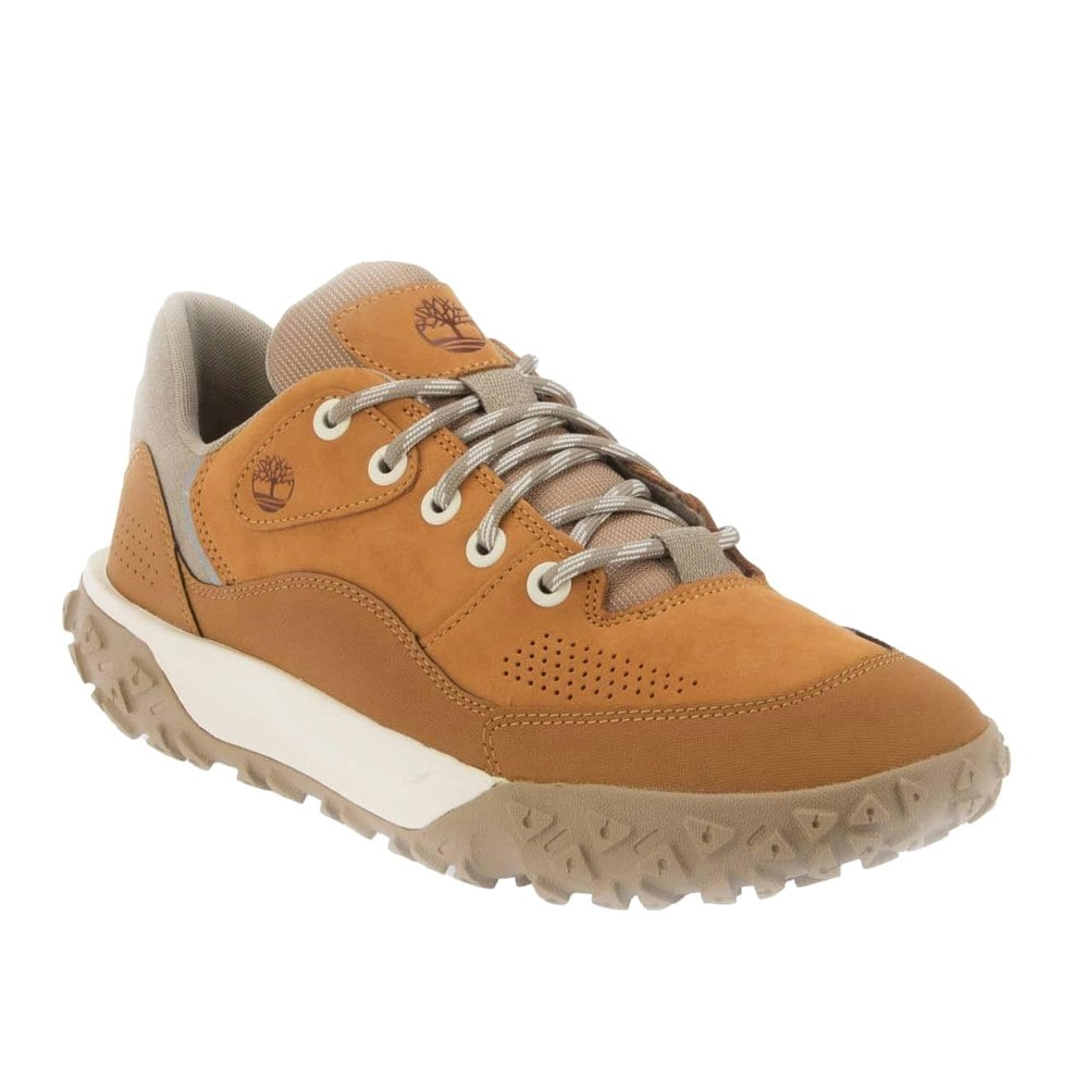 Timberland Mens Motion 6 Leather GreenStride Trainers - Wheat