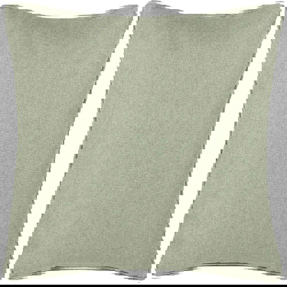 Furn Dawn Piping Detail Textured Cushion Cover - Eucalyptus