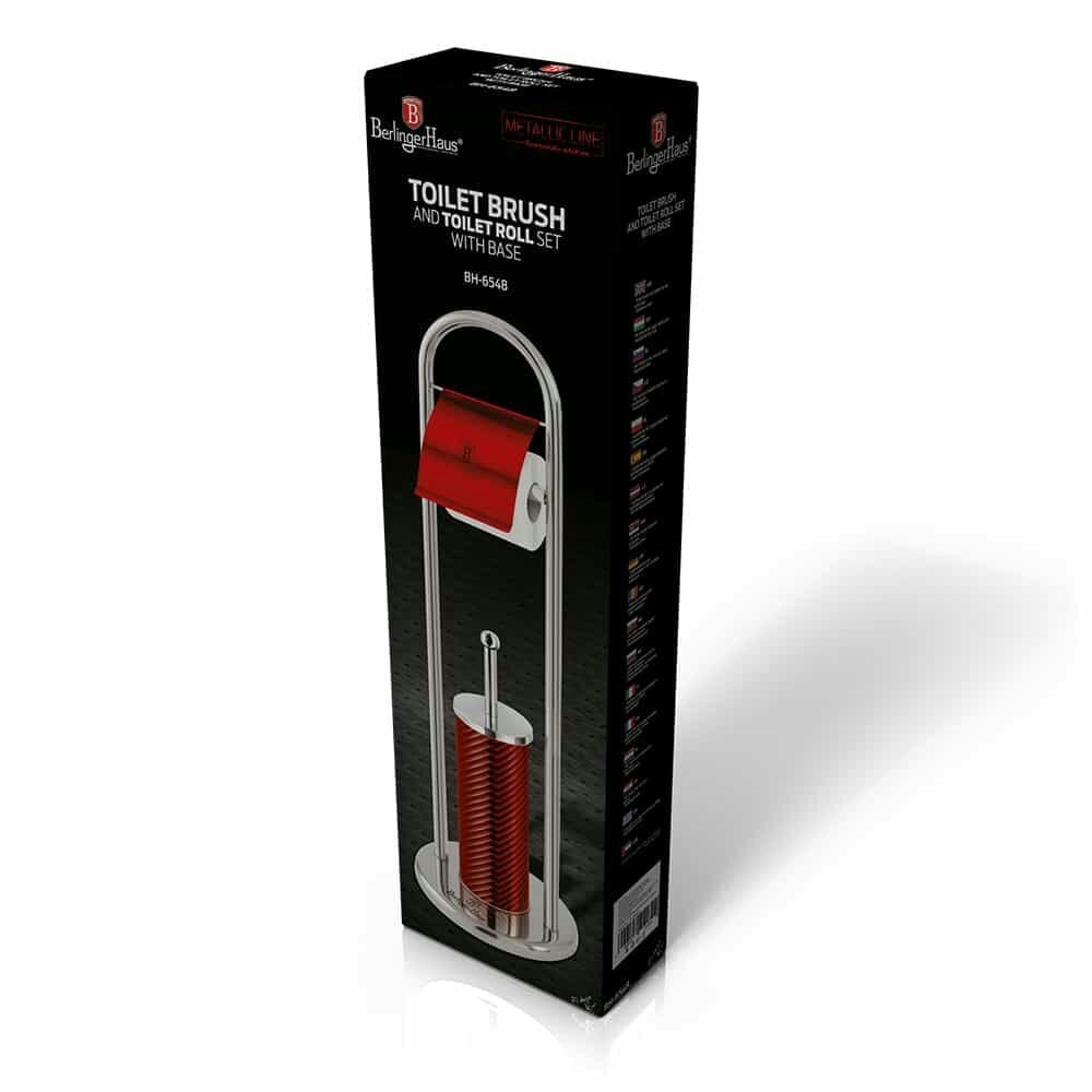 Berlinger Haus Toilet Brush & Paper Holder Berlinger Haus BH-6548 Burgundy Line