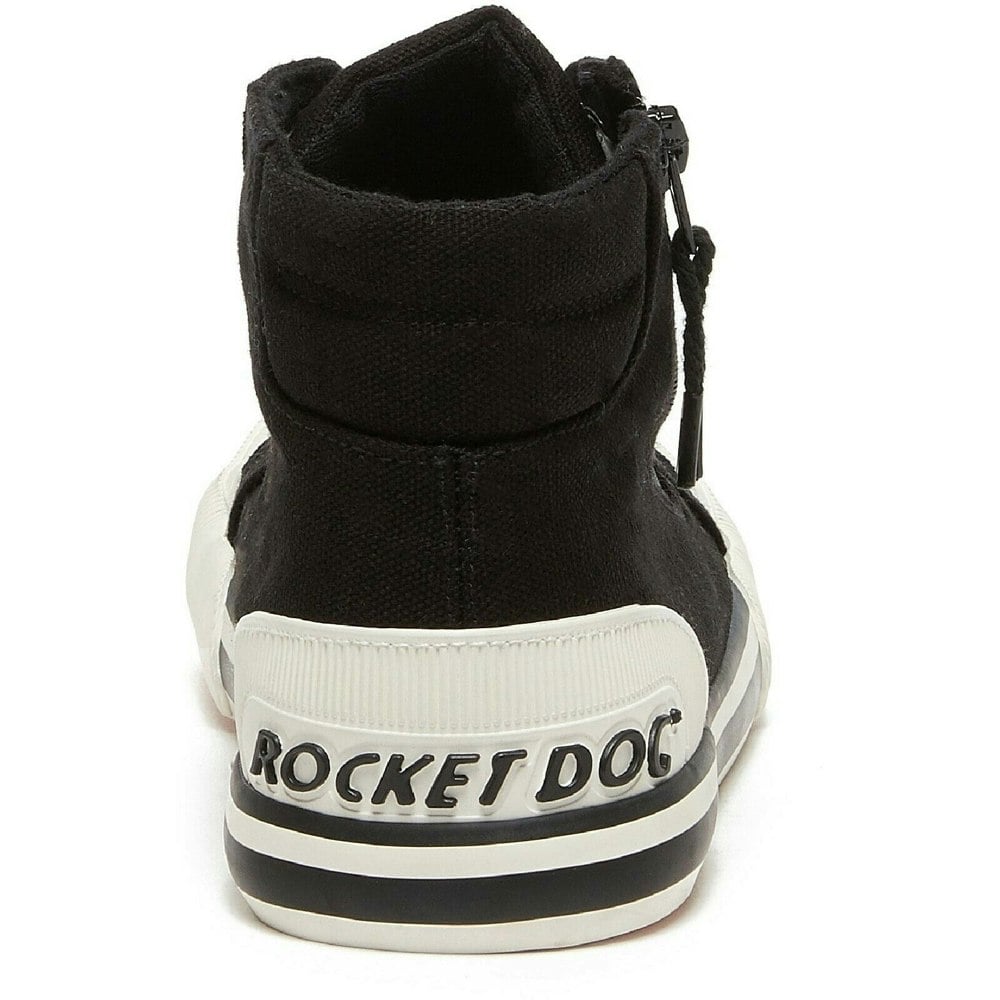 Rocket Dog Womens Jazzin Hi Trainers - Black
