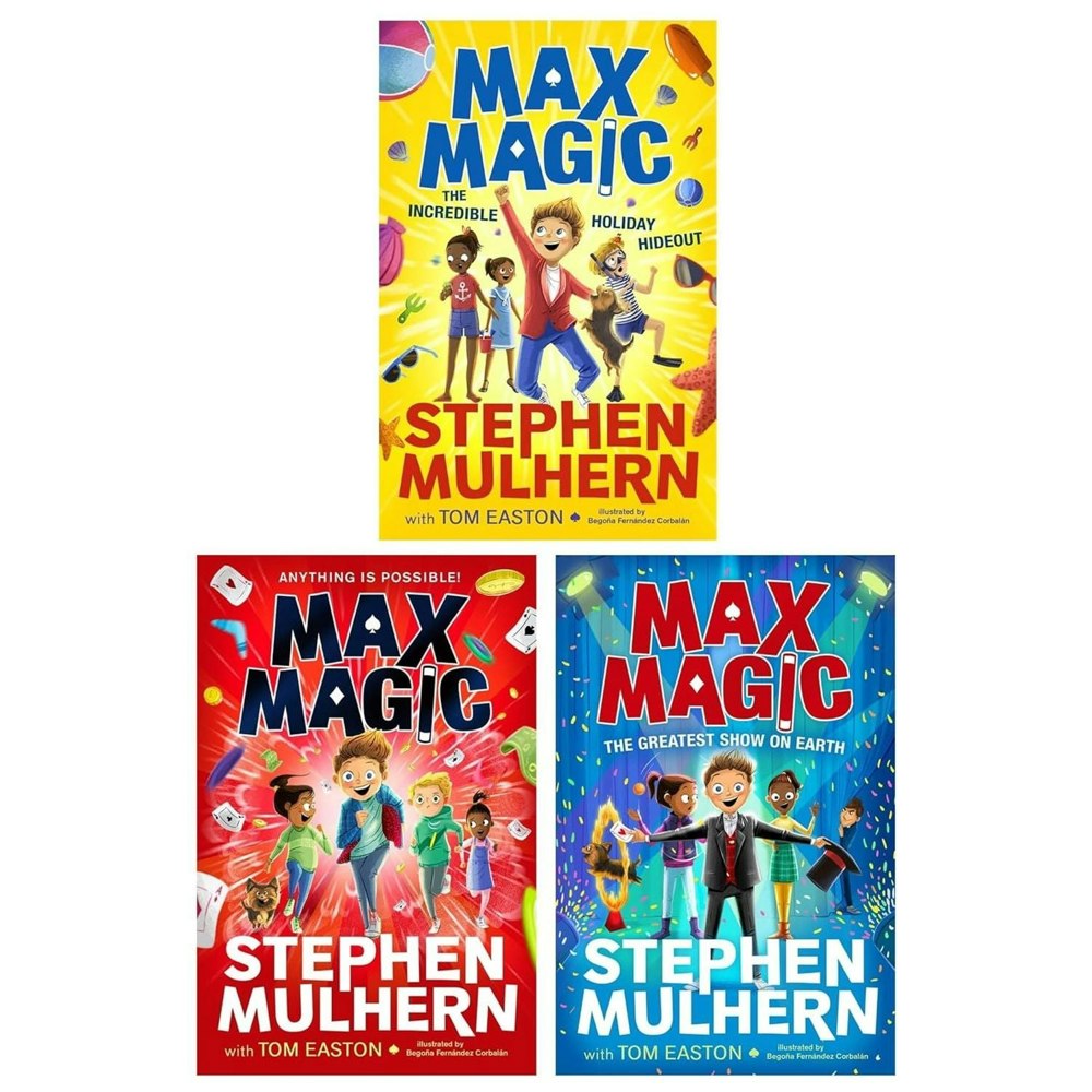 Max Magic Series 3 Books Set The Incredible Holiday Hideout, Max Magic & The Greatest Show on Earth