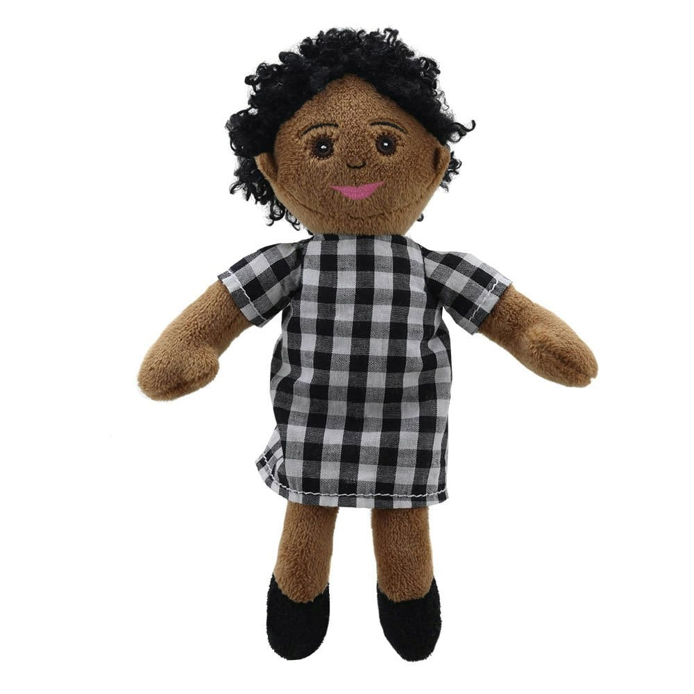 The Puppet Company Finger Puppets: Mum (Checked Outfit)