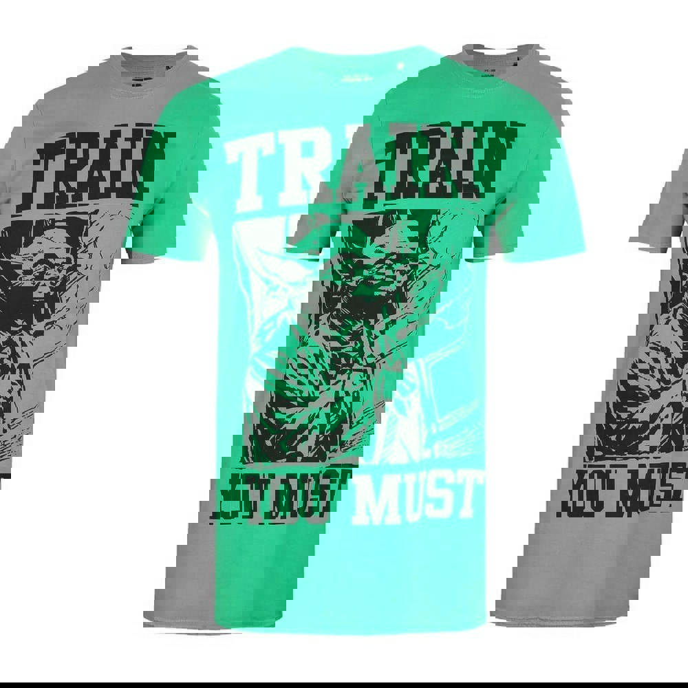 Star Wars Mens Train You Must Yoda T-Shirt - Green/Black