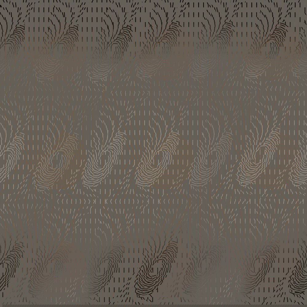 Minispiral bronze / cocoa brown wallpaper by Erica Wakerly