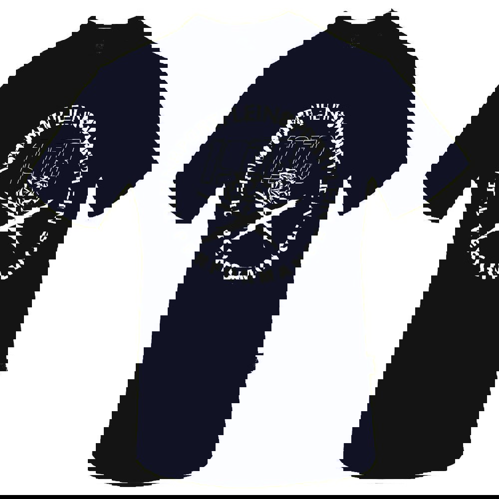 Plein Sport Large White Performance Logo Navy Blue T-Shirt M
