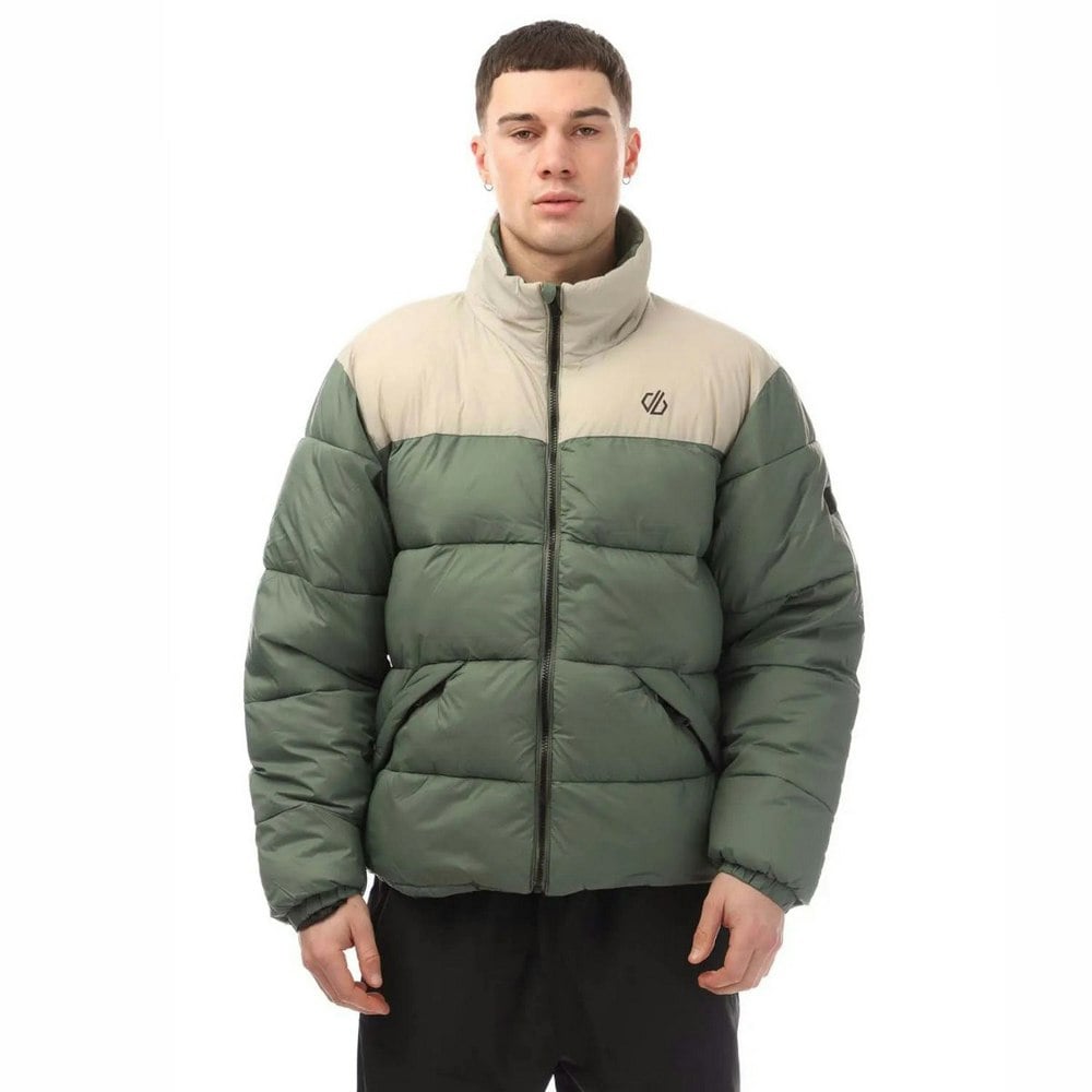 Dare 2B Mens Mentor Water Repellent Insulated Padded Jacket - Green Grey