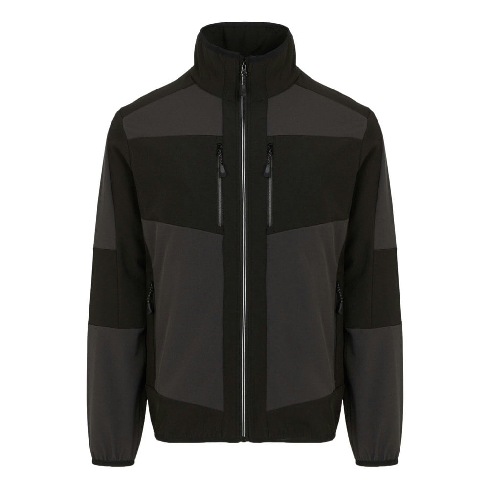 Regatta Professional Unisex Adult 2 Layer Soft Shell Jacket - Ash/Black