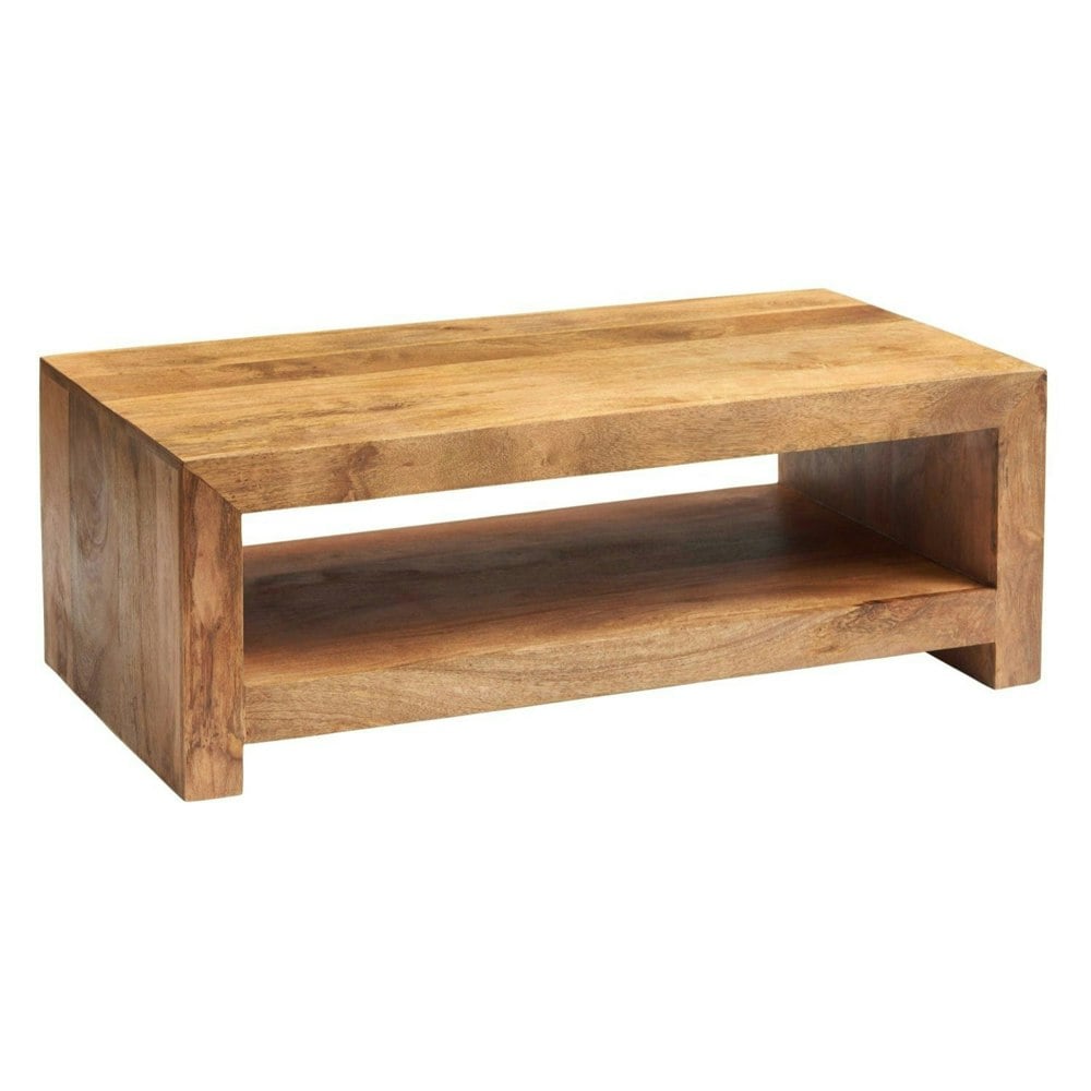 IH Design Logan Light Mango Large Contemporary Coffee Table