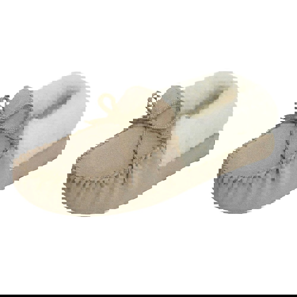 Eastern Counties Leather Women's Soft Sole Sheepskin Moccasins - Camel