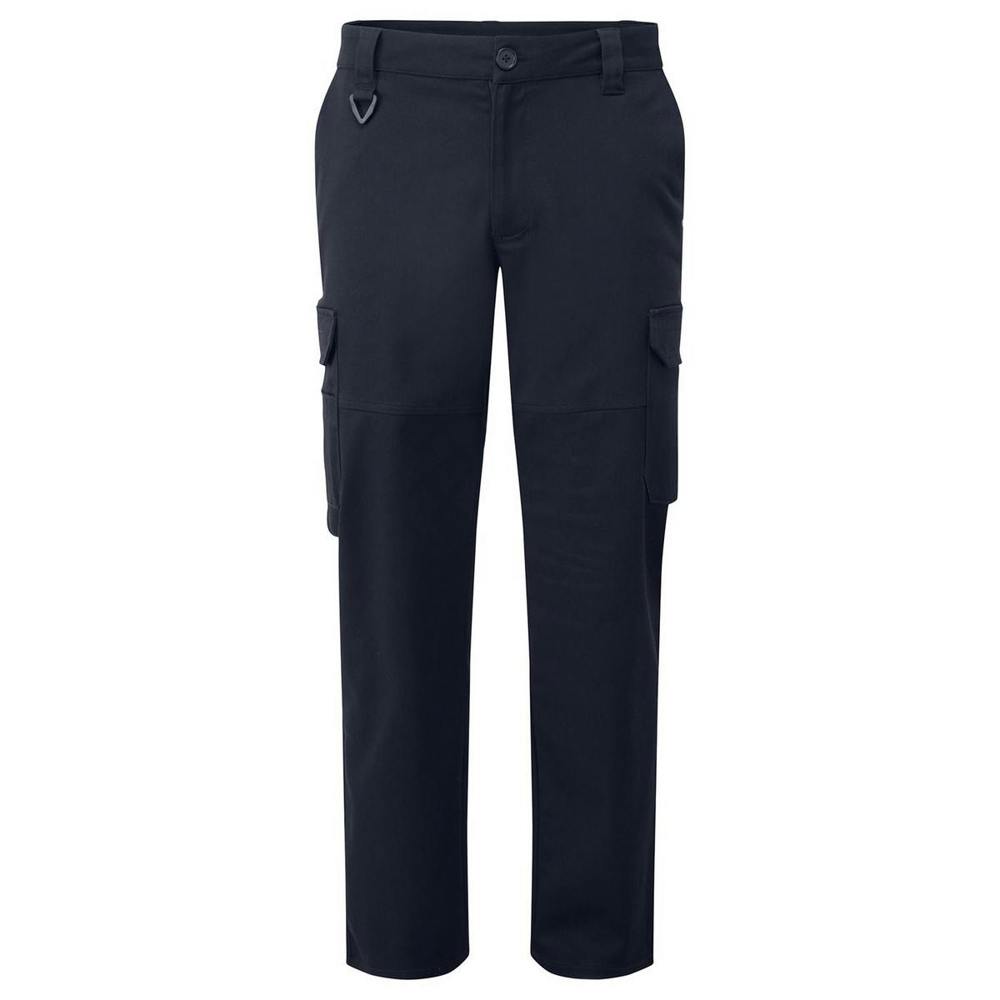 Premier Unisex Adult Premier Stretchchecker Cargo Trousers - Navy - Navy - 65% Recycled Polyester/33% Cotton/2% Elastane