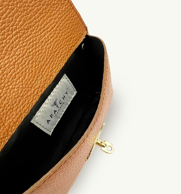 The Mila Leather Phone Bag - Tan