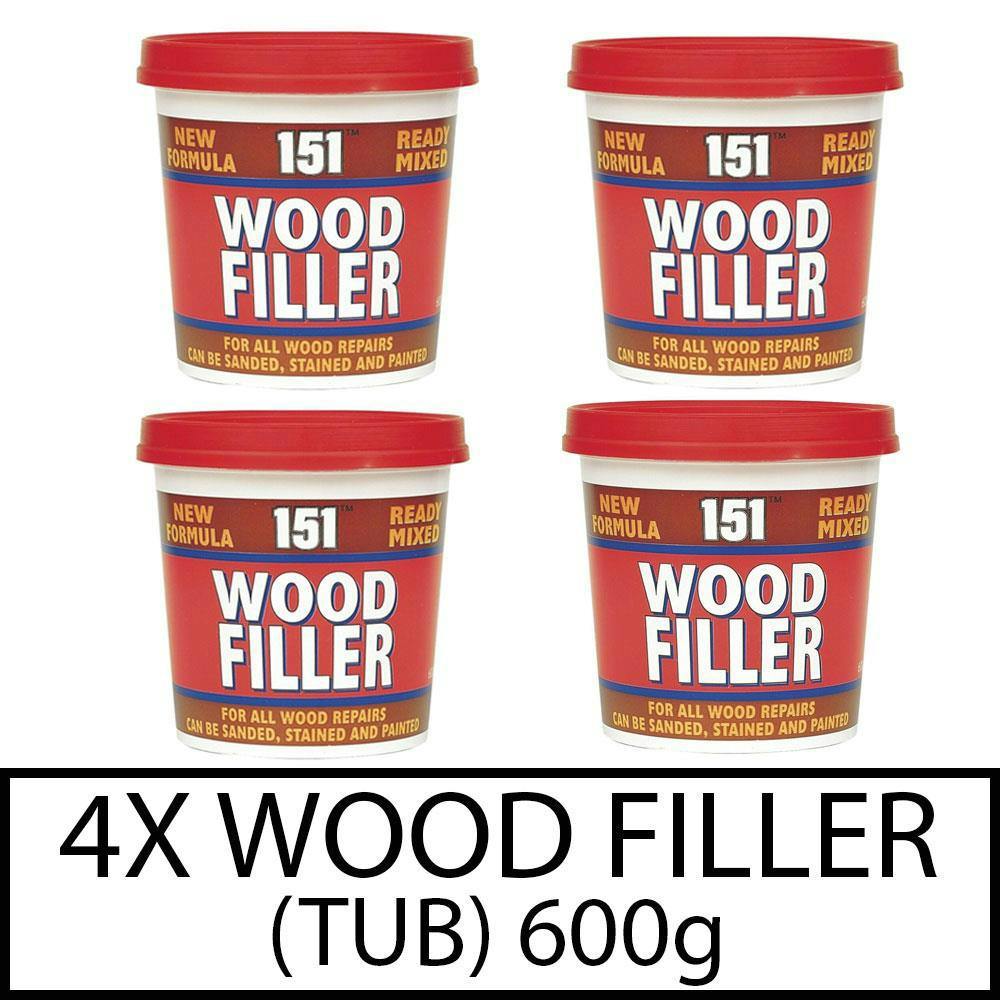 151 4X Wood Filler Ready Mixed Tub 600G