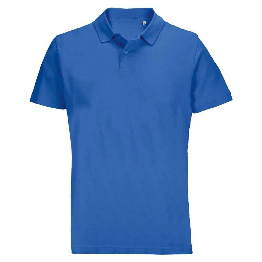 SOLS Unisex Adult Pulse Pique Polo Shirt - Royal Blue - Royal Blue - 100% Combed Ring-Spun Organic Cotton