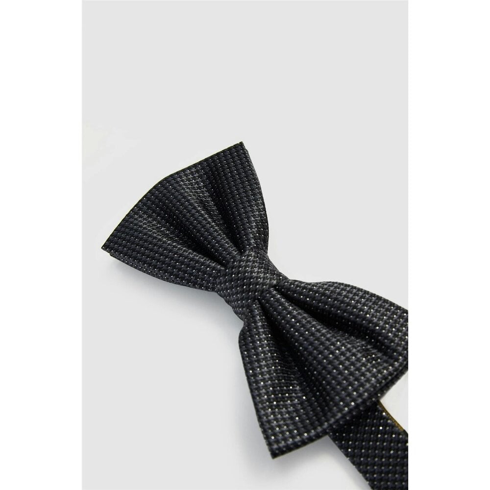 Antique Rogue Black Silk Geo Sparkle Bow Tie