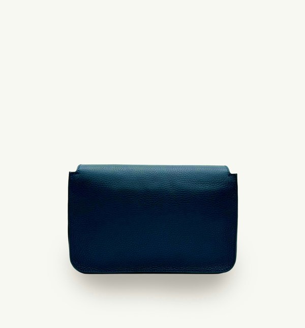 Apatchy London The Newbury Maxi Leather Bag - Navy