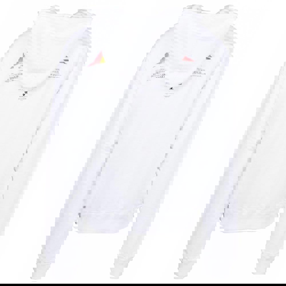 Off-White Graffiti Paint Logo White Hoodie