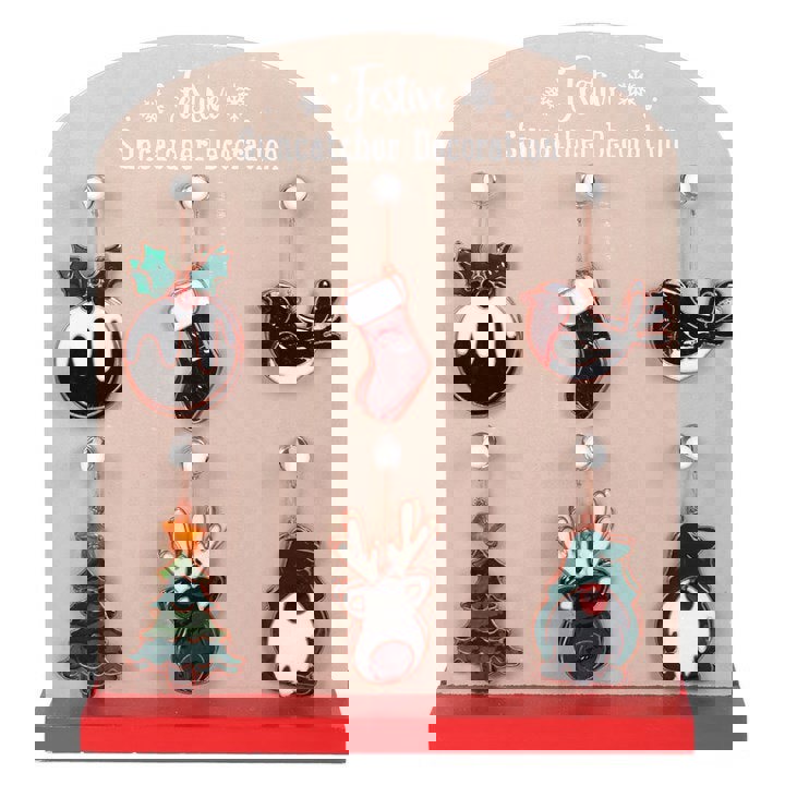 Serano Set of 24 Festive Suncatchers on Display