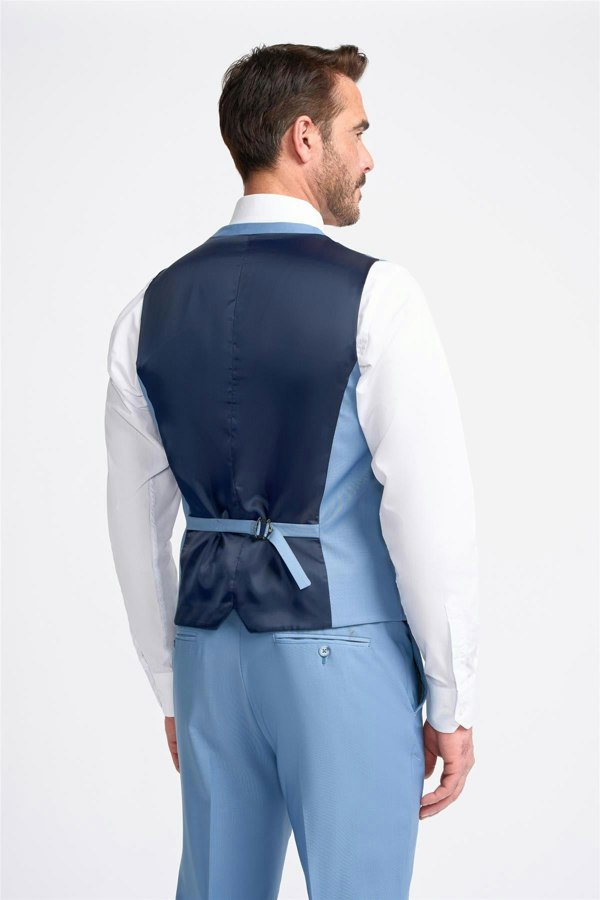 House of Cavani Bond Waistcoat - Ocean Blue