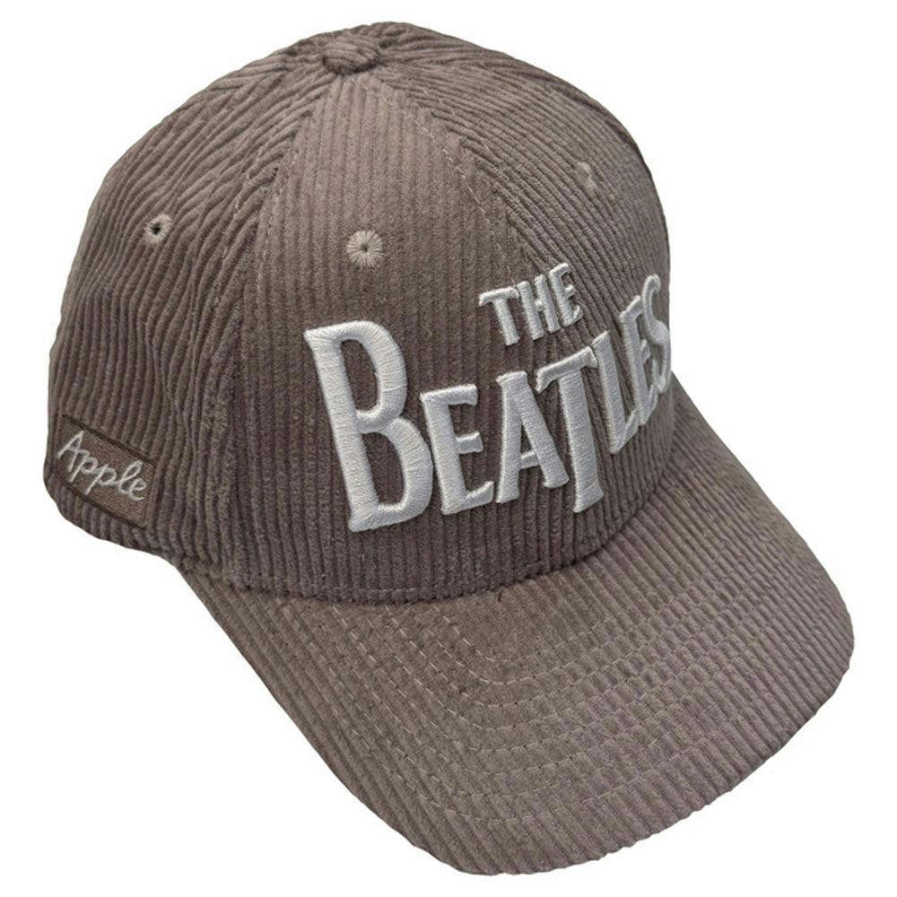 The Beatles Drop T Logo And Apple Corduroy Baseball Cap