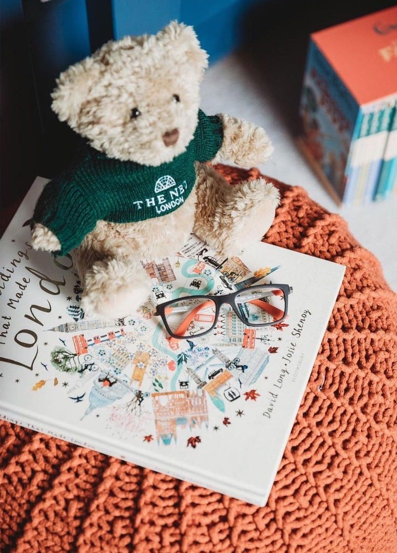 Zuri House Knitted pouffe, Small | PUMPKIN