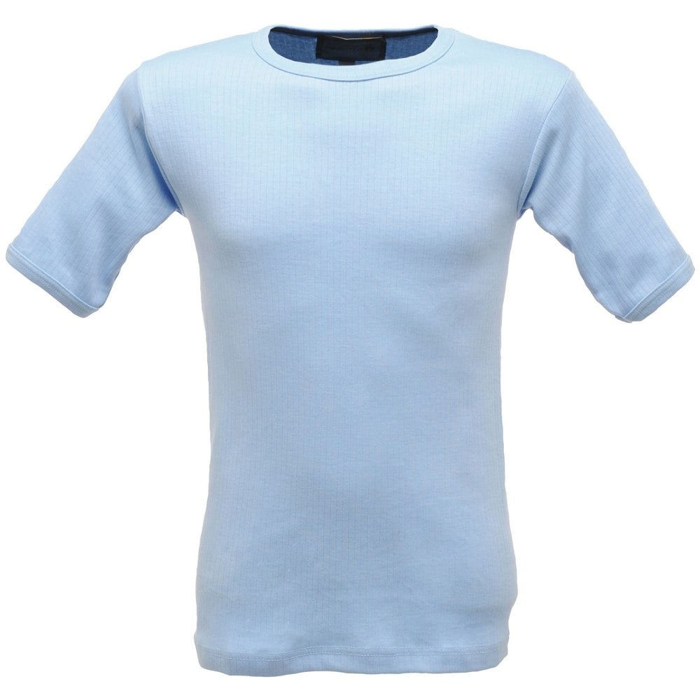 Regatta Mens Thermal Underwear Short Sleeve Vest / T-Shirt - Blue
