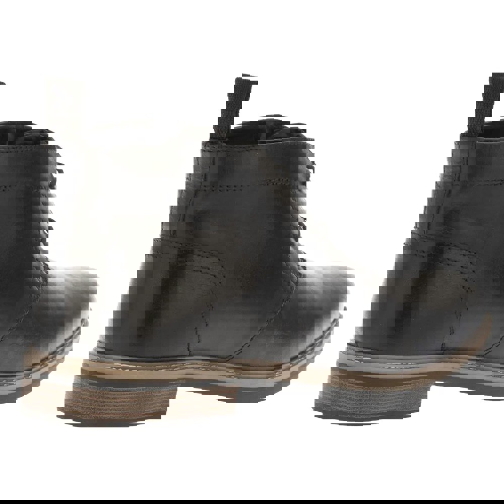 Dune London Mens Clydell Leather Chukka Boots - Black