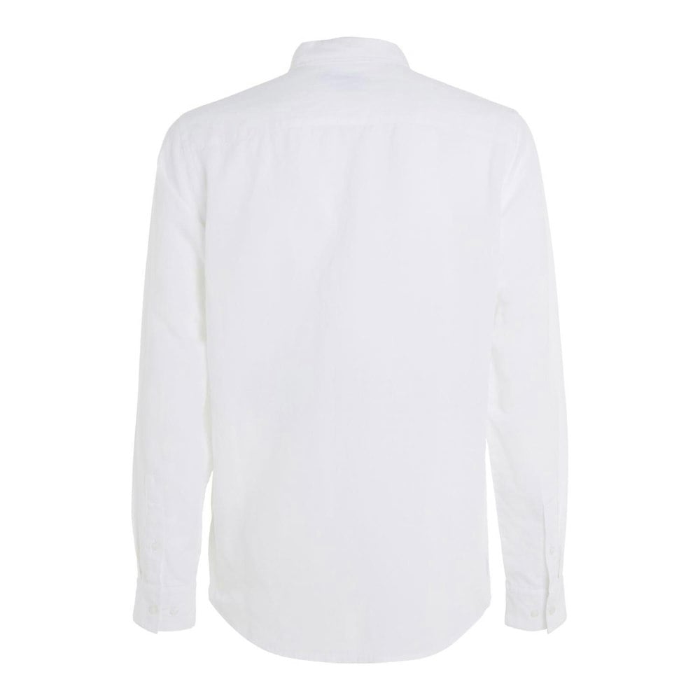 Calvin Klein Mens Cotton Lined Regular Shirt - White