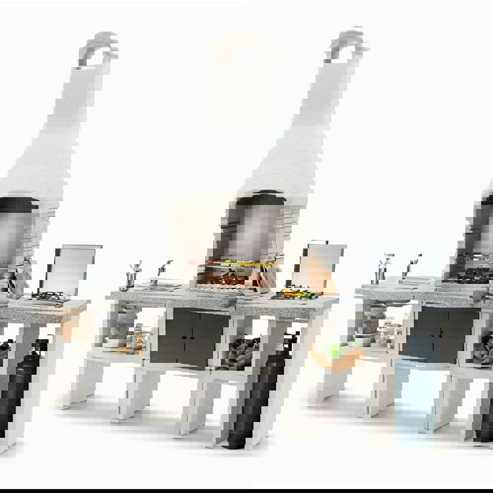 Palazzetti Marbella Outdoor BBQ Kitchen with Adhesive & Paint