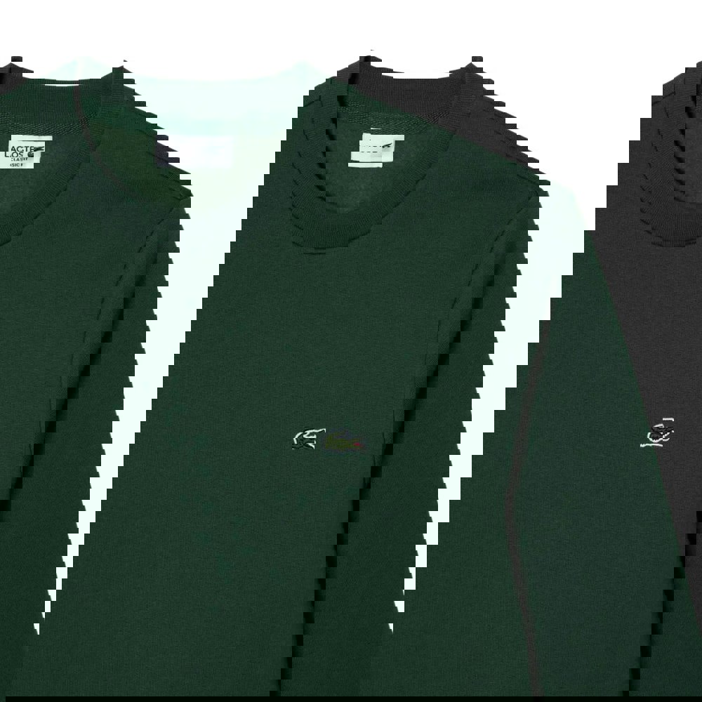 Lacoste Unisex Adult Fleece Crew Neck Sweatshirt - Green